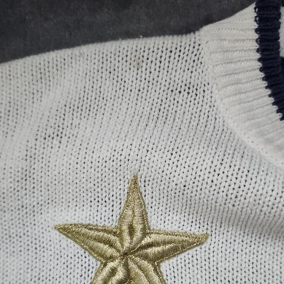 Nautical Star Sweater - Navy and White - Picture 5 of 9